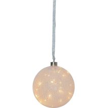 Eglo Christmas - Eglo Led Weihnachtskugel Für Innen, Beleuchtete Glaskugel Zum Aufhängen Ø 15 Cm, Leuchtkugel Zum Hängen, Warmweiß, Strom-betrieb