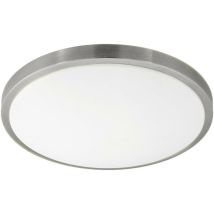 Eglo - Competa 1 - led Round Flush Ceiling Light Satin Nickel White