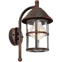 Applique Industrial Da Esterno San Telmo 1 Luce Alluminio Marrone Invecchiato