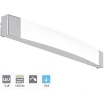 Applique Contemporanea Siderno Acciaio Cromo Led Integrato 16W