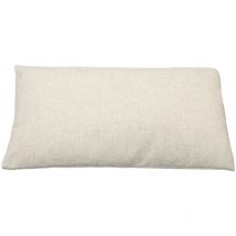 EGLO LIVING Kissen Iles, Couch Zierkissen Basic, Dekokissen aus Polyester und Leinen in Beige meliert, Kissenbezug mit Inlett, Sofakissen 50x30 cm