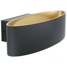 Maccacari Led Up & Down Wall Light Black, Gold - Eglo