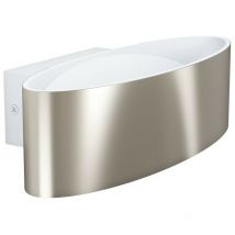 Eglo - Maccacari Led Up & Down Wall Light White, Satin Nickel