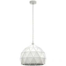 Eglo - Roccaforte Dome Pendant Ceiling Light White