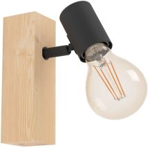 Townshend 3 wandleuchte 1xe27 max 10w braun schwarz - 99477 - Eglo