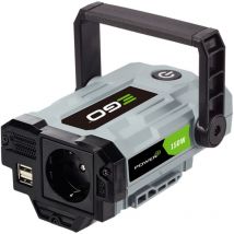 EGO Power+ Nexus Escape PAD1500E 150W Wechselrichter 230V Steckdose, 2 USB-Anschlüsse Kompakt, leicht, ideal für Camping