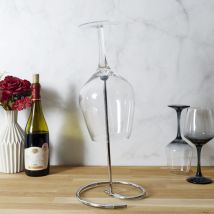Séchoir à carafe – Métal chromé – Démontable – Patins antidérapants – SAVEUR ET DEGUSTATION