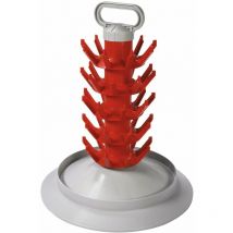 Egouttoir à bouteilles en plastique fixe 45 places