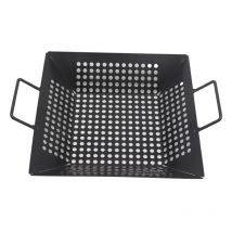Égouttoir de barbecue anti-rouille, non collant, anti-brûlure, résistant à la chaleur, pratique plaque de cuisson de grande capacité pour barbecue