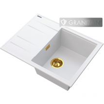 Granitan - gouttoir d'évier en granit siphon gold lugo