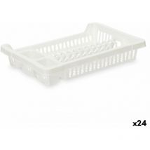 Egouttoir d'évier white plastic 42.5 x 7 x 29.5 cm (24 pcs.)
