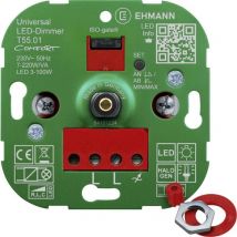 Ehmann - 5500x0100 Dimmer Rotativo Adatto Per Lampadina: Lampadina Led, Lampadina Alogena, Lampadina Ad Incandescenza