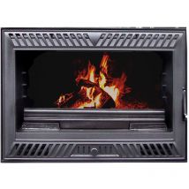 EIDER BIOMASA Poêle à bois - modèle INUK 70 VENT - 6 kW - jusqu'à 135 m³ - H.52 x l.45 x P.69 cm - Classe énergétique A