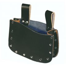 Eiko Nageltasche aus Rindleder – 28-fach genietet – 170 x 120 x 50 mm – Profiqualität – Schwarz