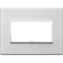 Plaque Vimar Eikon Evo 4 modules gris next 21654.02