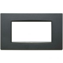 Eikon placca classic 4 moduli metallo colore antracite matt 20654.15 - Vimar
