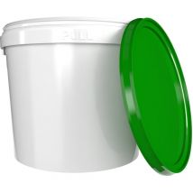 Eimer mit Kunststoffgriff, pp, rund, 5,4 Liter, Lebensmittelecht grün
