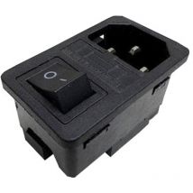 Ein-/aus Schalter Wippschalter 250v 10a 3pin Schalter-stecker-kombination Mit C14 Einbaustecker