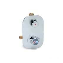 Einbau-Brausemischer 137 mm aus verchromtem Messing River