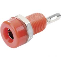 Tru Components - TC-R1-16A Red Laborbuchse Buchse, Einbau vertikal Stift-Ø: 4 mm Rot 1 St.