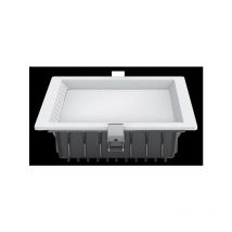 Fabrilamp - Downlight led intego pro quad. 32w 1880lm 7x22x22 cm white 6400k cutoff 19x19 cm