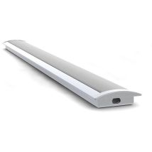 Recessed Slimline 8 Mm - Aluminium-einbauprofil Für Led-streifen - Eloxiertes Aluminium - Silber - 2 M