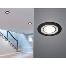 Trio - Runder led Deckeneinbaustrahler core in Schwarz matt ø 8,2cm