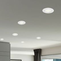 Einbaustrahler Deckenlampe Einbaulampe led Deckenleuchte weiß, 3W 230lm warmweiß, DxH 8,2 x 7,5 cm, 6er Set