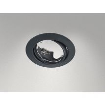 Runder Deckeneinbaustrahler jura ø 8,3cm schwenkbar in Schwarz matt GU10