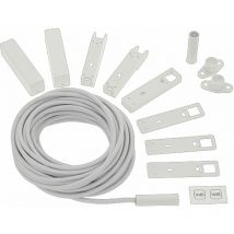 Einbautürkontakt B5469 Anschlussleitung 5m, inkl. Aufbaugehäuse, Kunststoff weiß