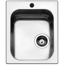 Einbauwaschbecken aus gebürstetem Stahl 42X50 cm