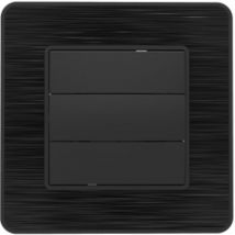 Rollladenschalter 10A - Schwarz gebürstetes Metall - Kouro Zenitech