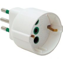 Einfacher Adapter italienischer Stecker 2P+E 10A S11 italienische/deutsche Steckdose 2P+E 10A P30