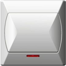 Einpoliger Schalter Mit Oranger Beleuchtung Accent White