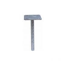 Einfacher Pfostenfuß Platine 130x130 zum Einbetonieren