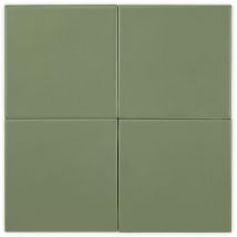 Einfarbige Fliese Delhi Salbei Satin 13x13cm