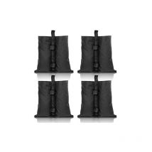 Einfeben - 4 Pavillon Sandbags Fillable Thick Sand Bag Double Stitched Leg Weights Tent Weighted Feet Bag Garden Tents