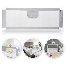 Einfeben - Barrière de Lit Extra-Large de 200 cm Protection de Lit pour Tout-Petit Accessoire de Chambre pour Garçons et Filles Barrière de Lit