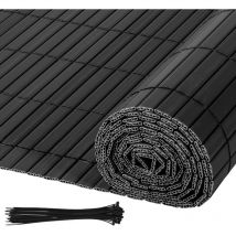 EINFEBEN Brise-vue en PVC 80x800cm Clôture d'intimité Protection de Visibilité avec Attaches de Câble Résistant UV et aux intempéries - Anthracite
