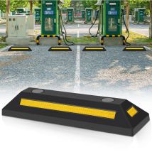 Einfeben - Butée de parking Aide au stationnement Aide au stationnement Réflecteur Caoutchouc dur ébonite Voiture