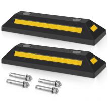 Einfeben - 2X Butée de parking Arrêt de roue Arrêt de stationnement Garage 54x15x10cm Espace de stationnement
