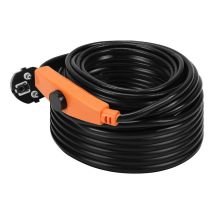 Câble chauffant Câble antigel Traçage de tuyaux autorégulant avec thermostat 18m 288W