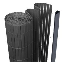 Einfeben - Canisse pvc double face,PVC Brise Vue pour Jardin, Balcon et Terrasse, Résistant, Intimité, avec Surface Texturée, 100 x 400 cm
