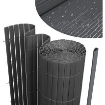 Einfeben - Canisse pvc double face,PVC Brise Vue pour Jardin, Balcon et Terrasse, Résistant, Intimité, avec Surface Texturée, 120 x 400 cm