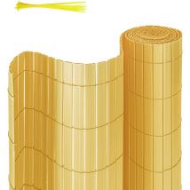 Einfeben - Canisse pvc pour jardin balcon terrasse Balcon clôture brise-vent Stores Balcon Bambou 120 x 1000cm