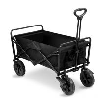 EINFEBEN Chariot de transport Bollerwagen Chariot de jardin Chariot à outils Chariot à main Noir
