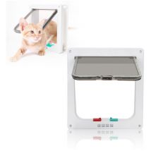 Einfeben - Chatière pour chats Chatière pour animaux domestiques Chatière pour chiens 4 voies