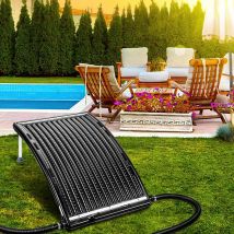 Einfeben - Chauffage solaire piscine Chauffe-eau noir Tapis chauffant 110 x 69 x 14 cm