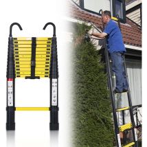 Einfeben - chelle télescopique Alu avec crochet escabeau noir+jaune Multi-Fonction 3,8m