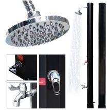 Einfeben - Douche solaire Douche de Piscine Extérieur pour extérieur,Piscine 35L Avec couvercle de protection Noir